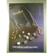 1979 Seagram's Crown Royal Whisky Ad - It Also Holds