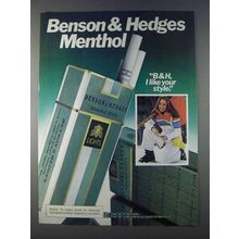 1980 Benson & Hedges Lights Cigarettes Ad - Your Style