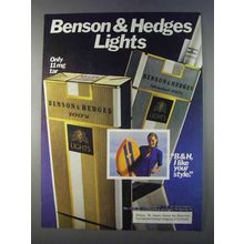 1980 Benson & Hedges Lights Cigarettes Ad - Your Style - Surfboard