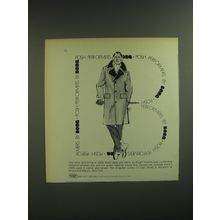 1974 Borg Kingston Coat Ad - Posh Performers by Borg