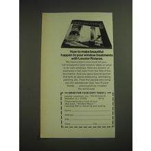 1974 Levolor Riviera Blinds Ad - How to make beautiful happen to your window