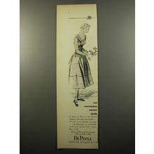 1950 De Pinna Dress Ad - Our seersucker sunner