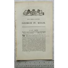 1821 Act of Parliament: Coasting Trade of Great Britian