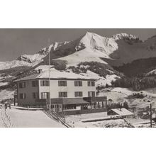 Adelboden Institut Zimmerli WW2 1945 Real Photo Swiss Postcard