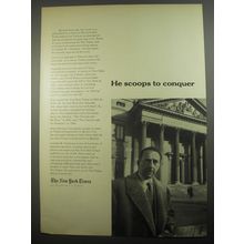 1956 The New York Times Ad - He scoops to conquer