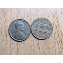 1969d USA 1 Cent Lincoln Memorial Coin
