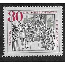 GER 1971 M/M 30pf 'LUTHER VOR KARL V ' (EBID53-791)