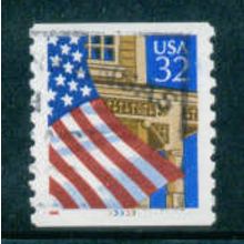 Used 2913 32c U.S. Flag Over Porch Fine CNS 33333 W0844