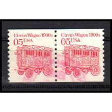 Used 2452 5c Circus Wagon Fine CNP Left 1 PA1112