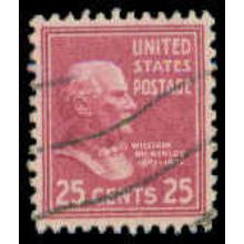 Used 829 25c William McKinley Very Fine M08101