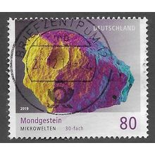 GER 2019 €0.80 'MICROWORLD - MOON ROCK' FINE USED (EBID77-050)