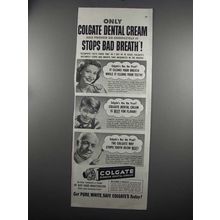 1952 Colgate Ribbon Dental Cream Ad