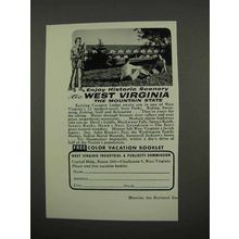 1957 West Virginia Tourism Ad - Cacapon Lodge