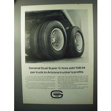 1964 General Dual Super G Tires Ad - Trucker's Profits
