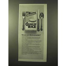 1964 Cream of Rice Cereal Ad - This is On My Diet?