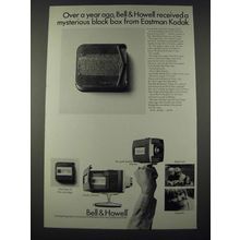 1965 Bell & Howell Super 8 Movie Camera Ad - Mysterious Black Box from Kodak