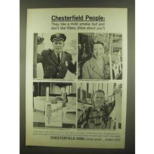 1965 Chesterfield King Cigarettes Ad - They Like a Mild Smoke