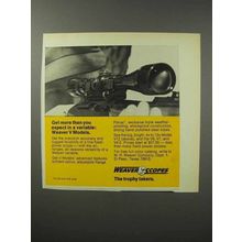 1970 Weaver V Model Scopes Ad - More Than You Expect