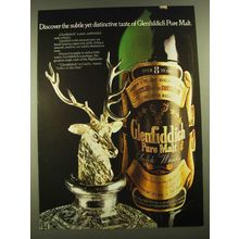 1977 Glenfiddich Scotch Ad - Subtle Yet Distinctive Taste