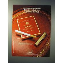 1977 Dunhill Cigarette Ad - in German