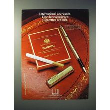 1977 Dunhill Cigarette Ad - in German - der exclusivsten Cigaretten