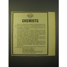 1966 Mullard Limited Ad - Chemists