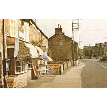 Cotherstone Village Shop Durham Farmers Newspaper Sign Postcard