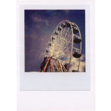 Big Wheel Old Theme Fair Park Ride Award Analog Photo Postcard