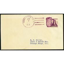 Beerton, Mug of Beer in Purple Fancy Cancel Cover - Stuart Katz