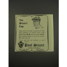 1956 Paul Stuart Cap Advertisement