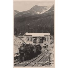 West Portal Connaught Tunnel Glacier BC Canada Old Railway Postcard