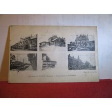 multiview, CORBIE, SOMME, FRANCE unused antique postcard =