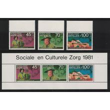 Neth. Antilles Boy Scouts Association 3v+MS 1981 MNH SG#757-MS760