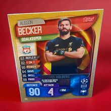 MATCH ATTAX 19/20 Alisson Becker Liverpool UCL Record Holders Gold Foil 312