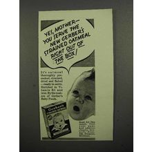 1941 Gerber's Baby Food Ad - Yes, Mother