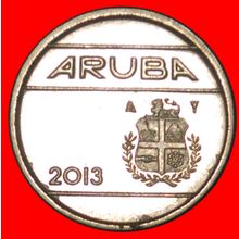 NETHERLANDS: ARUBA ★ 5 CENTS 2013 MINT LUSTER! LOW START ★ NO RESERVE!