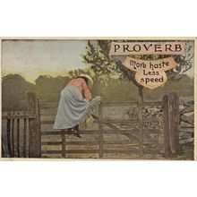Widdecombe Fair 4x Songcard Antique Poetry Postcard s