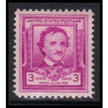986 3c Edgar Allan Poe Fine MNH MA0079
