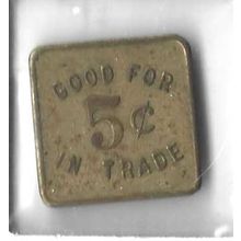 Delaware Prison Money Good for 5 cents VF