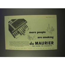 1955 Du Maurier Cigarettes Ad - More People Are Smoking