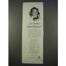 1955 Bell Telephone Ad - It's Daddy Long Distance!