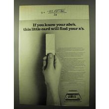 1971 Sony 2700W Micro Computer Ad - Know Your abc's