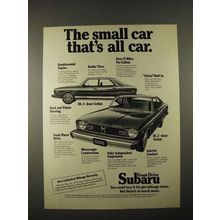 1974 Subaru DL 4-Door Sedan Car Ad - The Small Car