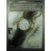 1987 Pulsar Galileo Watch Ad - An Extra Pair of Hands