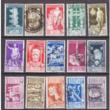 ITALIEN ITALY [1937] MiNr 0576-90 ( O/used )