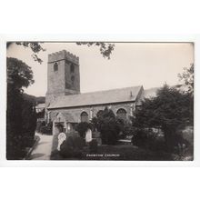 The Church Padstow Cornwall RP Postcard