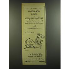 1964 Harrison Line Ad - cartoon by Fougasse (Kenneth Bird) - The Harrison Line