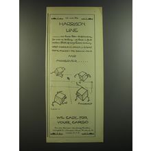 1964 Harrison Line Ad - cartoon by Fougasse (Kenneth Bird) - We are
