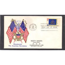 FDC Boerger Cachets 1671 13c North Dakota (Cachet-U/A) CV00726