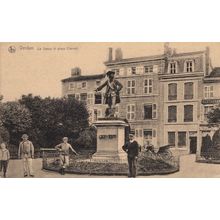 Visitors Huge Bicycle at Verdun General Chevert Statue Monument French Postcard